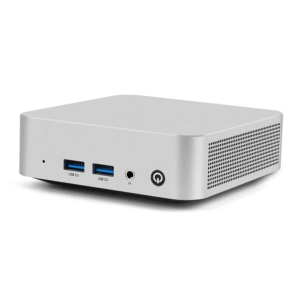 SZBOX W6 Mini PC Intel N3700/N3710 Quad Core Fanless Dual HDMI 4K Gigabit LAN Desktop Computer for Office Business HTPC