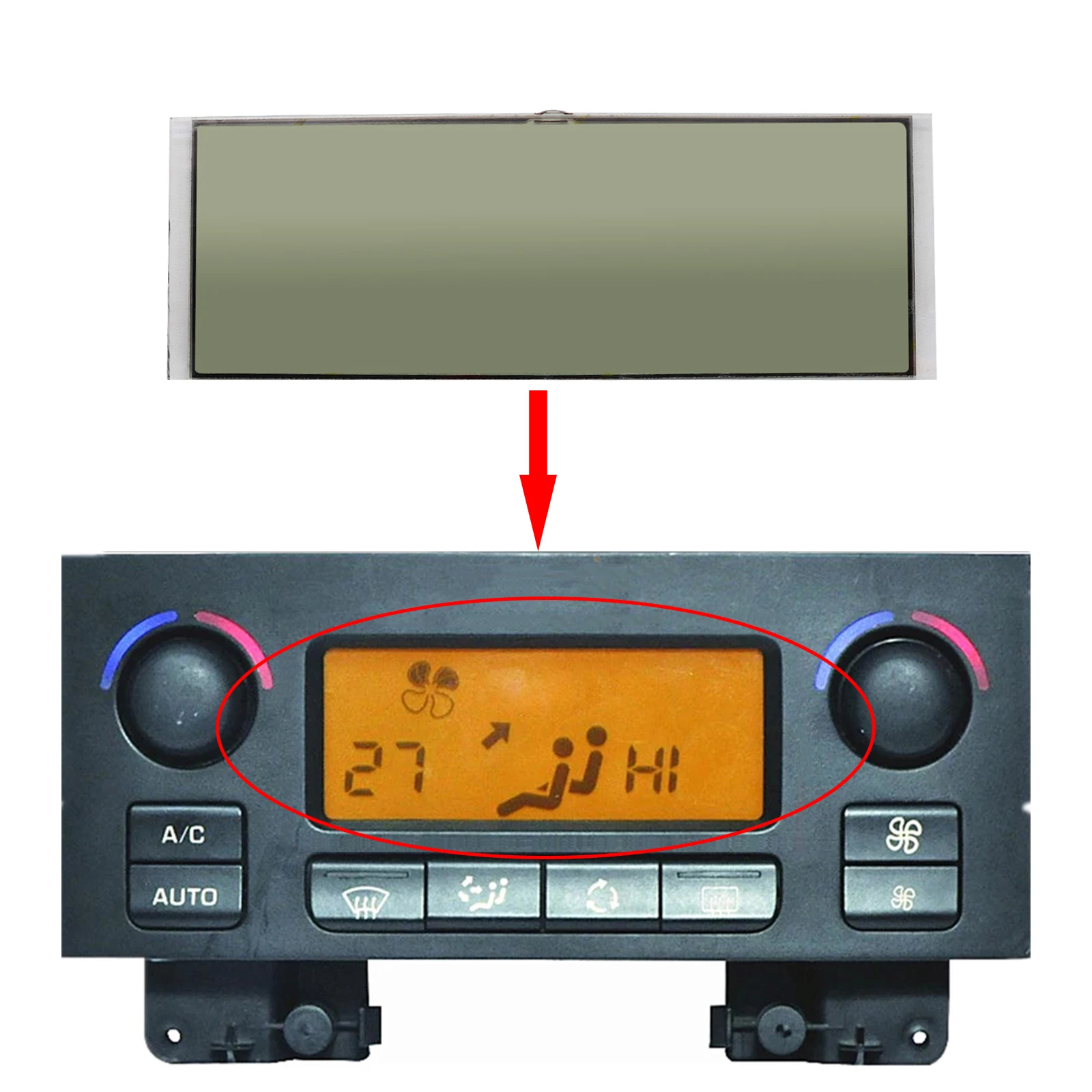 

Автомобильный ЖК-дисплей для Peugeot 207: ремонт пикселей кондиционера, мониторы информации ACC, экран с желтым/красным фоном