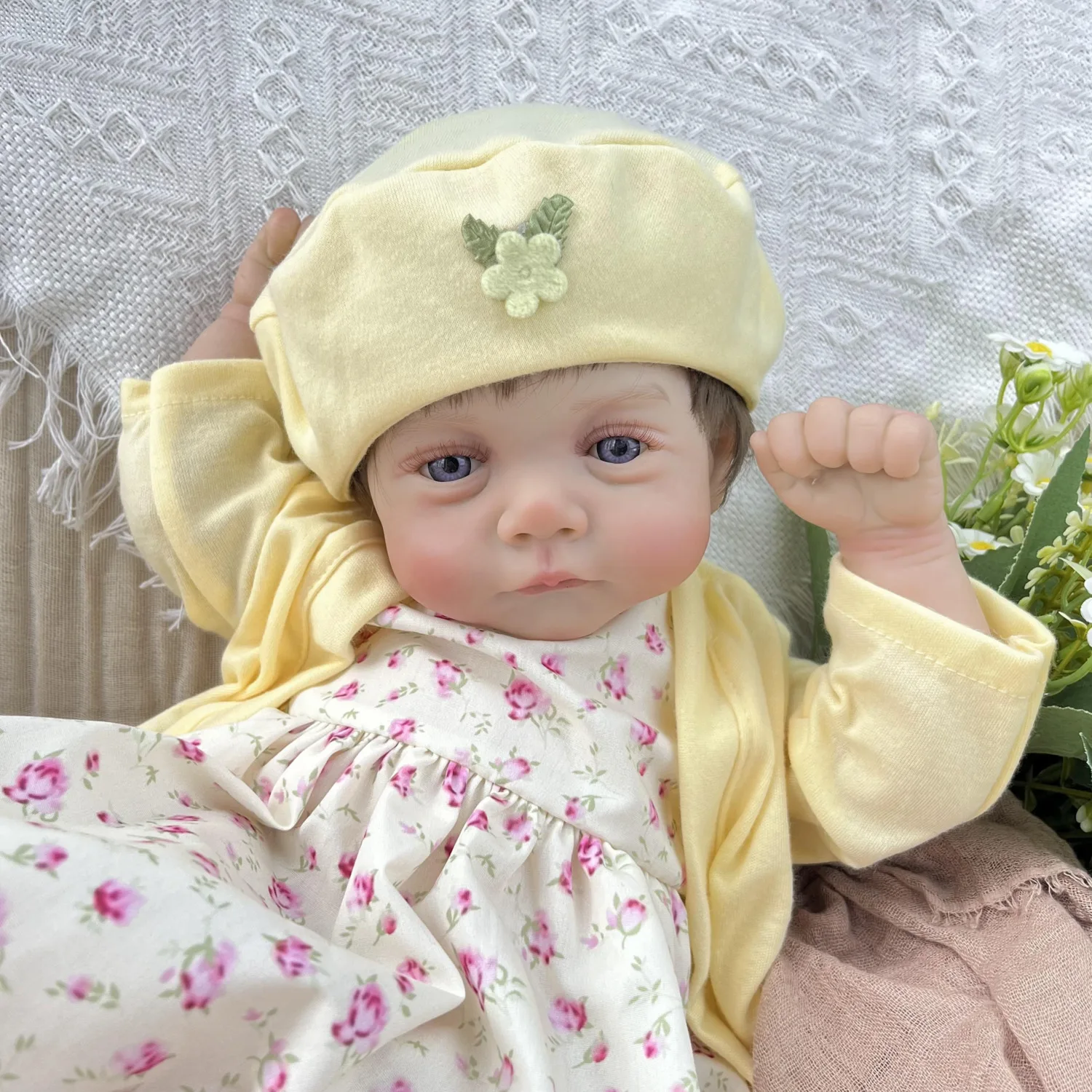 

Кукла-реборн 48 см, реалистичная, с виниловыми конечностями, тканевым телом, модный подарок на день рождения, игрушка для дома и сна для детей