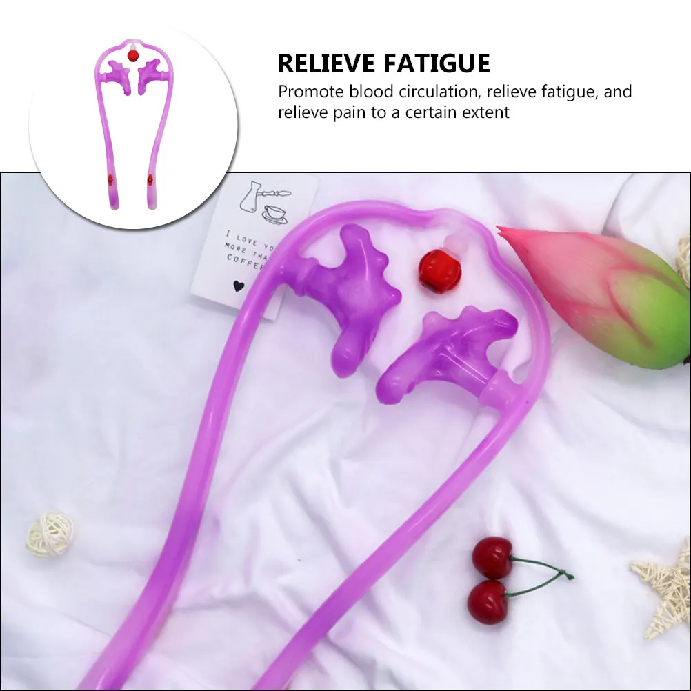 

Neck Massager Roller Tool White Purple Manual Balls For Shoulder Cervical Health Care Massage Students Fitness Pain Relief