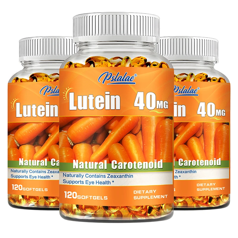 Lutein Zeaxanthin Capsules - Eye Supplement, Vision, Eye Health, Vegetarian, Antioxidant, Eyestrain Relief