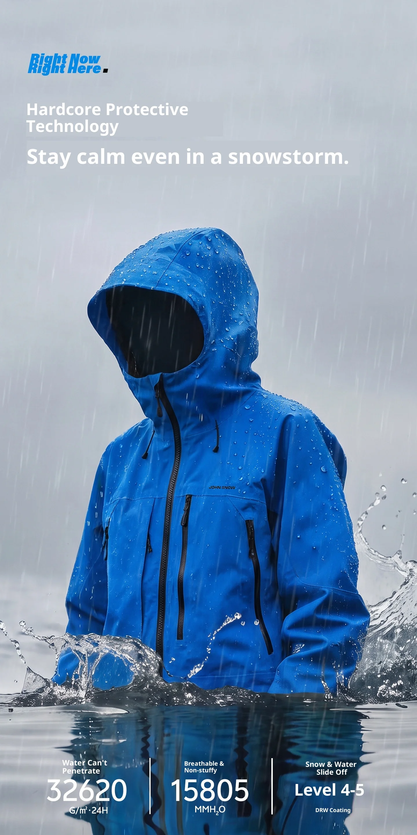 2026 John Snow Unisex Lose Skijacke Vollständig Versiegelt Wasserdicht Winddicht Warme Snowboardjacke für Männer und Frauen Winter Outdoor – Detail 10