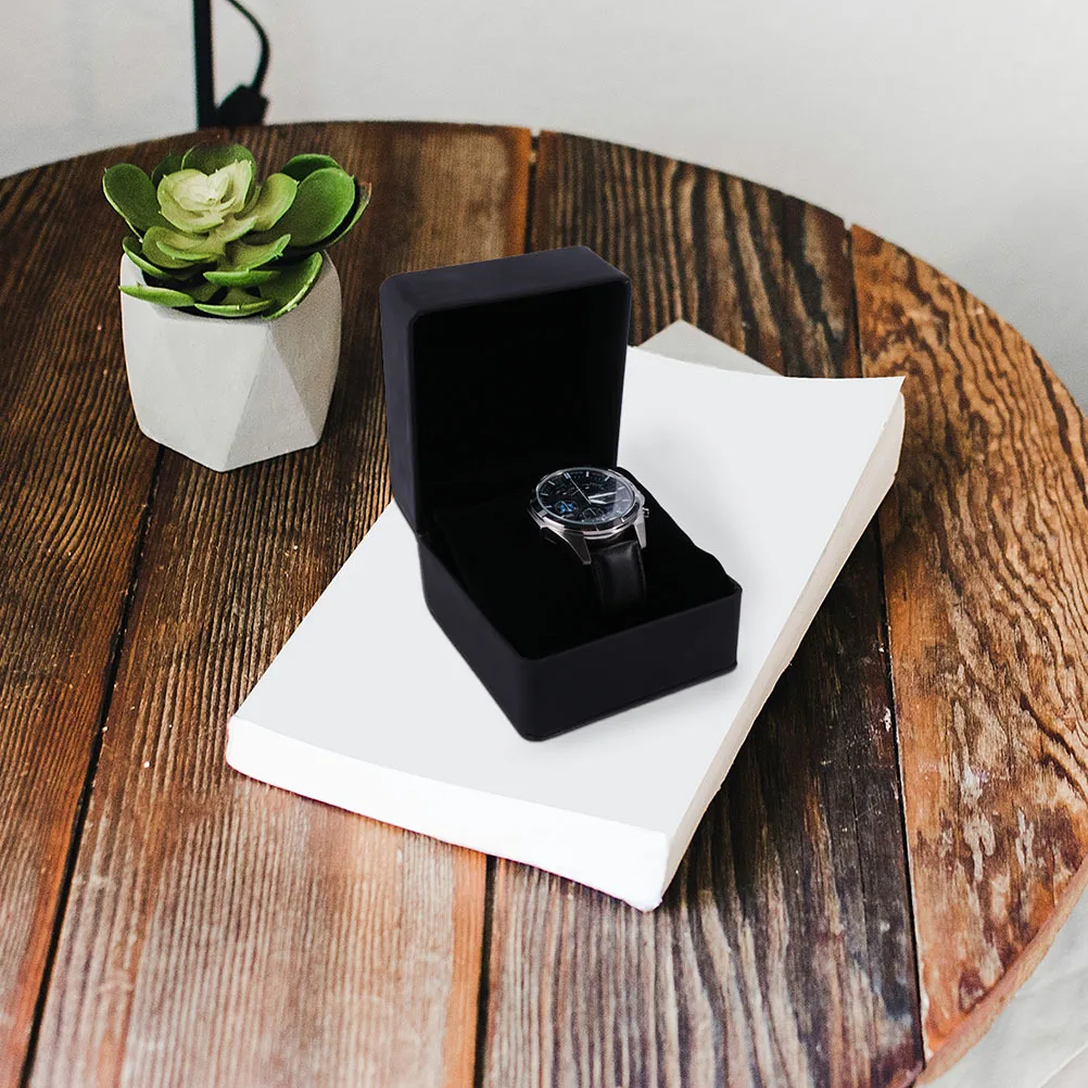 

2Pcs Luxury Watch Box Storage Organizer Detachable Cushions for Accessories Display Elegant Design Safe Durable