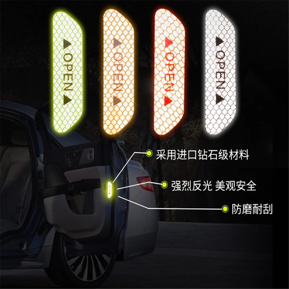 Car door reflector Safety Warning for Volkswagen VW Polo Passat B5 B6 CC GOLF 4 5 6 Touran Bora Tiguan Peugeot 307 206 308 407