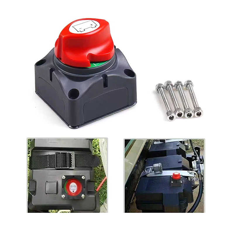 Battery Disconnect Switch 12V 24V 300A Car Isolator Disconnect Rotary Switch 2 And 3 Position Cut Off Switch For VR Camper Boat