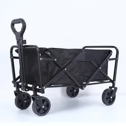 Folding Cart Portable Foldable Garden Wagon Large Capacity Adjustable Handcart Outdoor Camping Carts Light Wagon BBQ Trolley