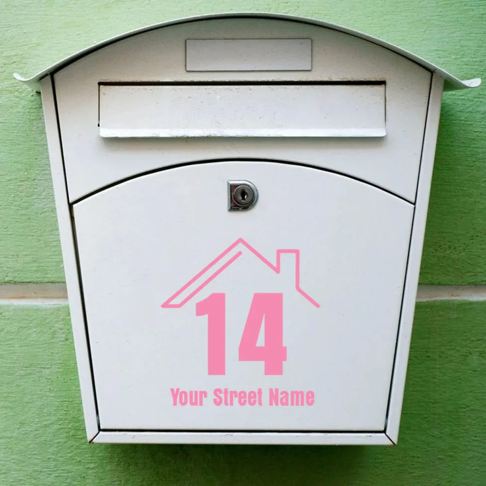 1pc Vinyl Minimalist Style Can Be Customised with Weatherproof Base Wheeled Bin Number and Bin Sticker with House Number and Str