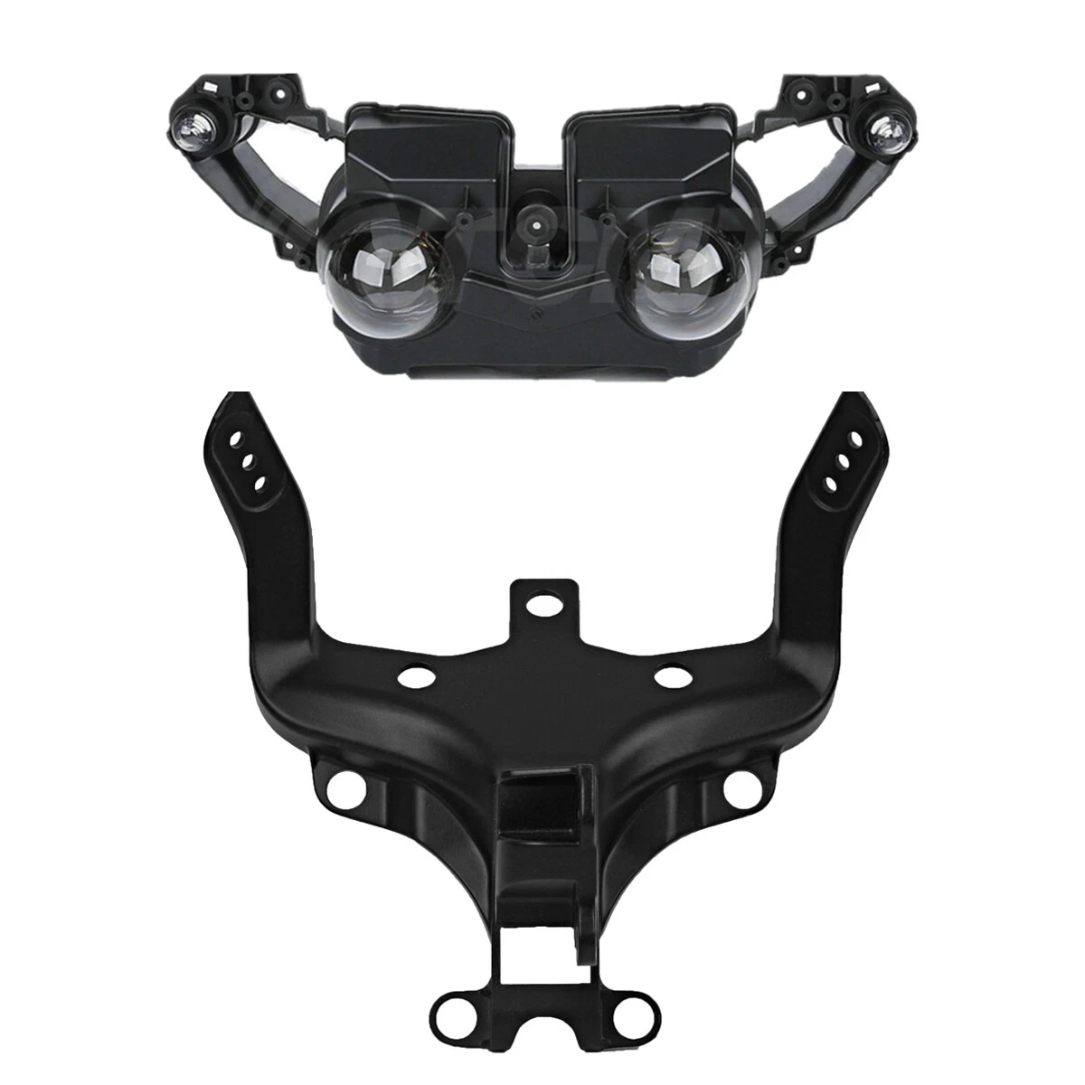 Headlight Assembly & Upper Fairing Stay Bracket Fit For Yamaha YZF R1 2009 2010 2011