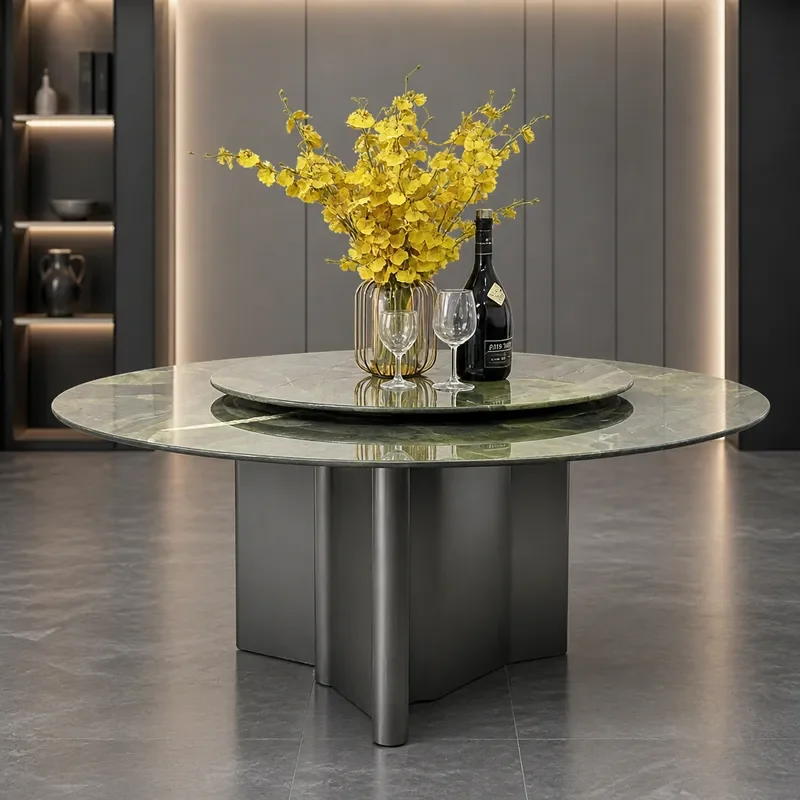 Mirror Stainless Steel Marble Table Legs Light Luxury Dining Table Hardware Metal Bracket Titanium Round Table Feet