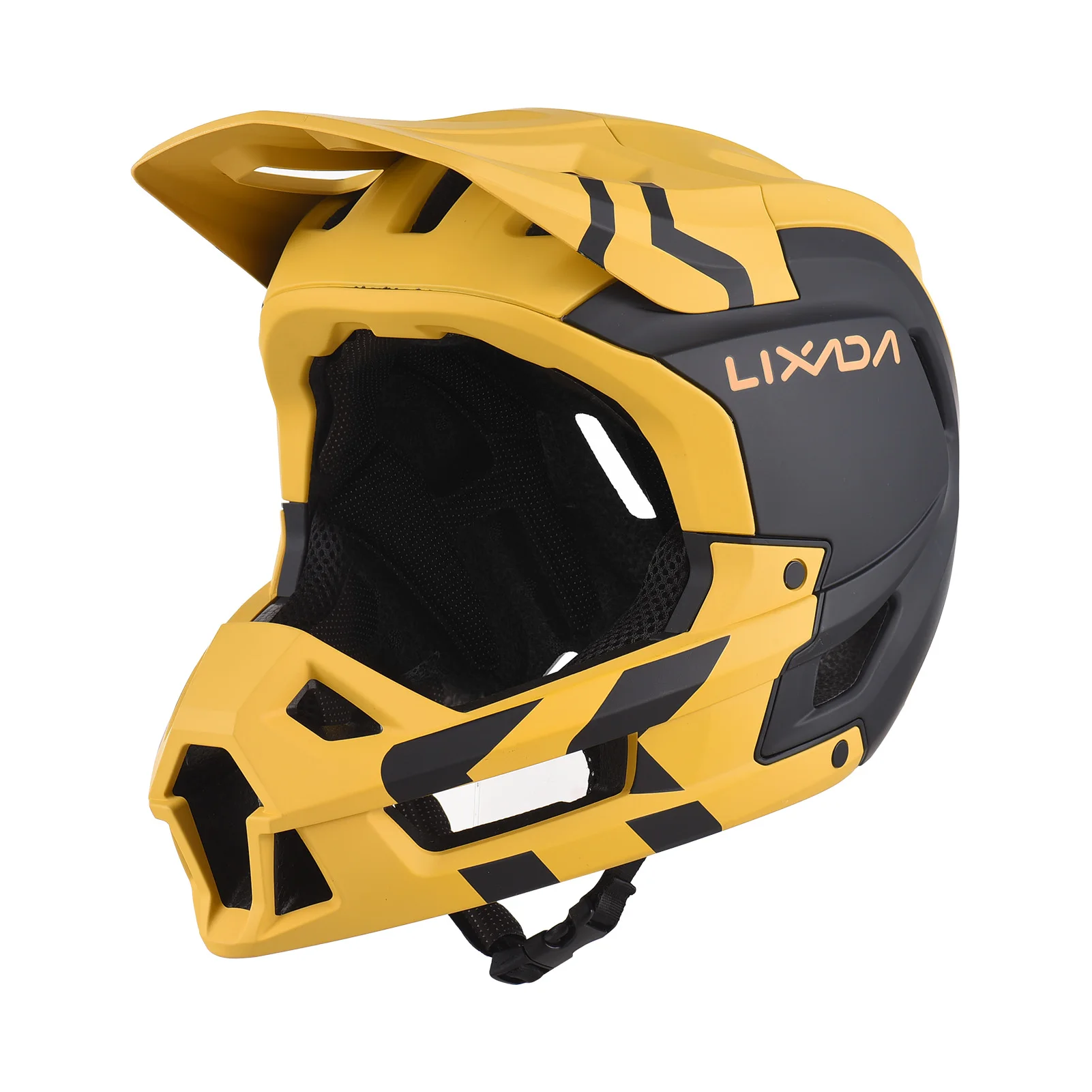 

LIXADA Full Face Mountain Bike Helmet Ventilation Lightweight Adult Racing Downhill MTB Helmet and Detachable Lining