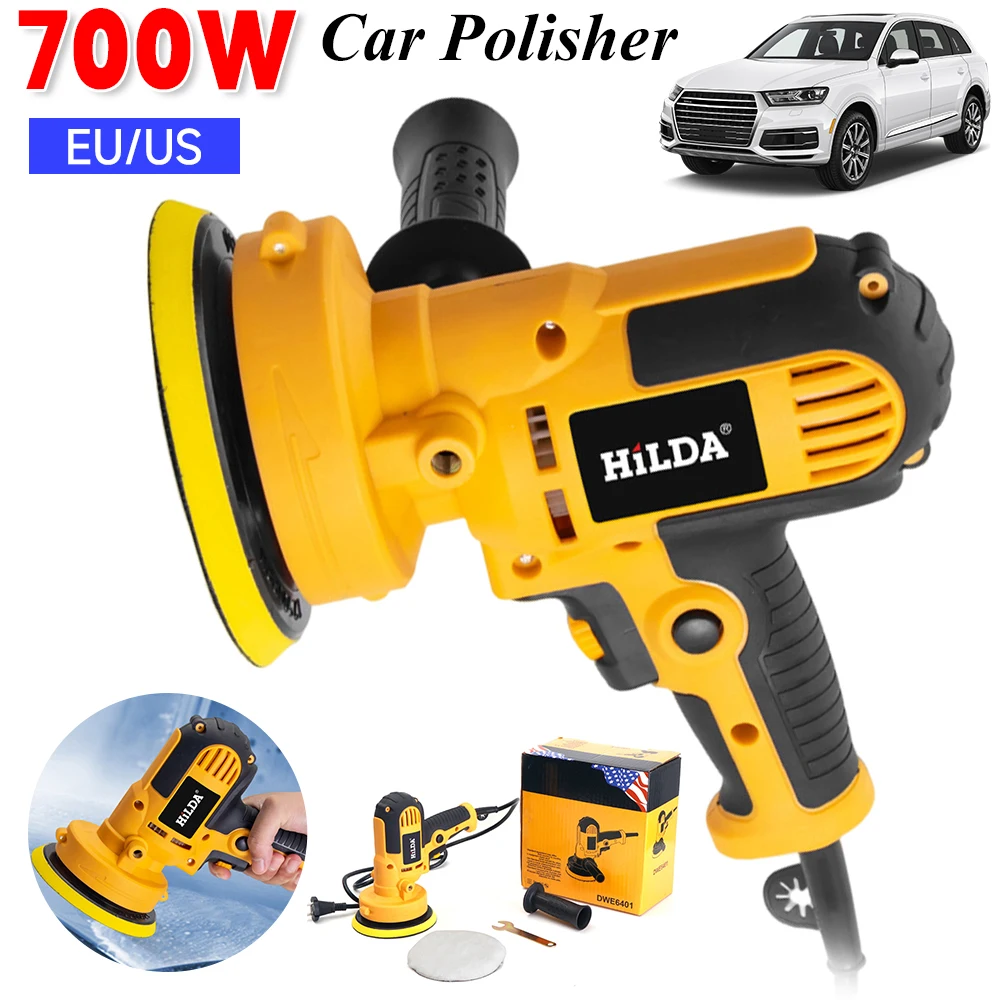 700W Cordless Car Polisher Sanding Waxing Machine Low Noise Buffer Sander Polisher Automotive Polishing Machine Detailing Tool