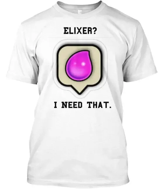 Elixer T-Shirt Made in the USA Size S to 5XL Tees Y2K tops Unisex Summer Short Sleeve