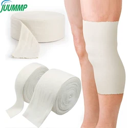 Bandage élastique de soutien tubulaire, manchon de bandage élastique réutilisable, rouleau de bandage de compression tubulaire pour jambe, genou, bras et coude, 1 rouleau