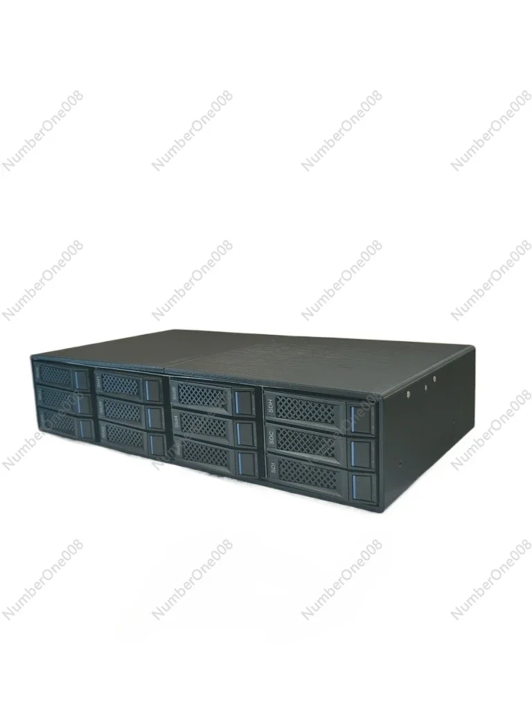 12-Bay Erweiterungsgehäuse Externer Speicherbox-Expander Backplate Daisy-Chain-fähig SAS/SATA HDD-Erweiterung
