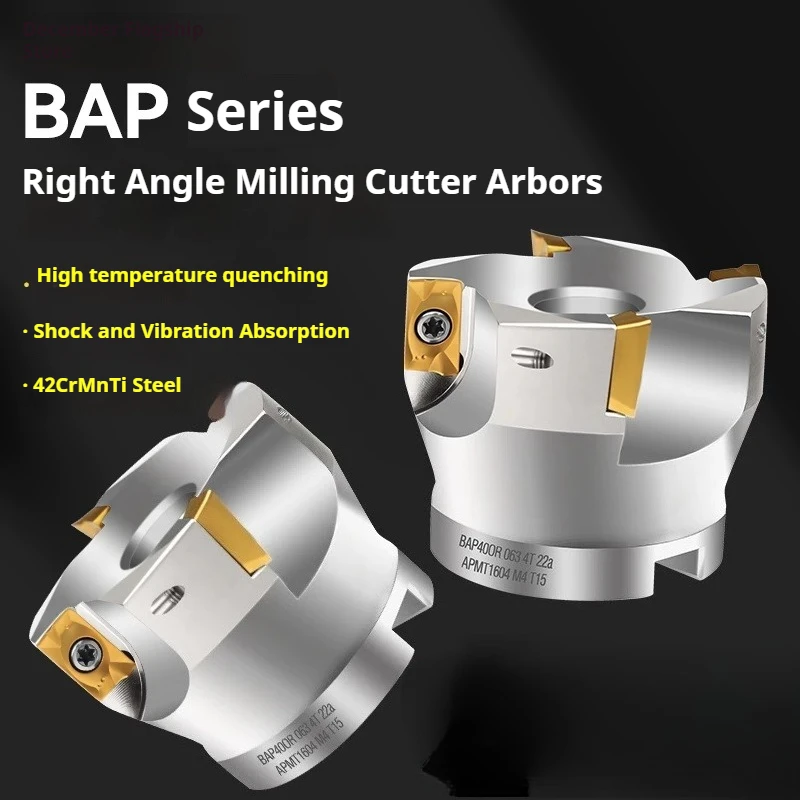 High Precision BAP EAP 300R 400R 40 50 63 80 100 Shoulder Face Right Angle Milling Cutter Head for CNC APMT1135 APMT1604 Insert