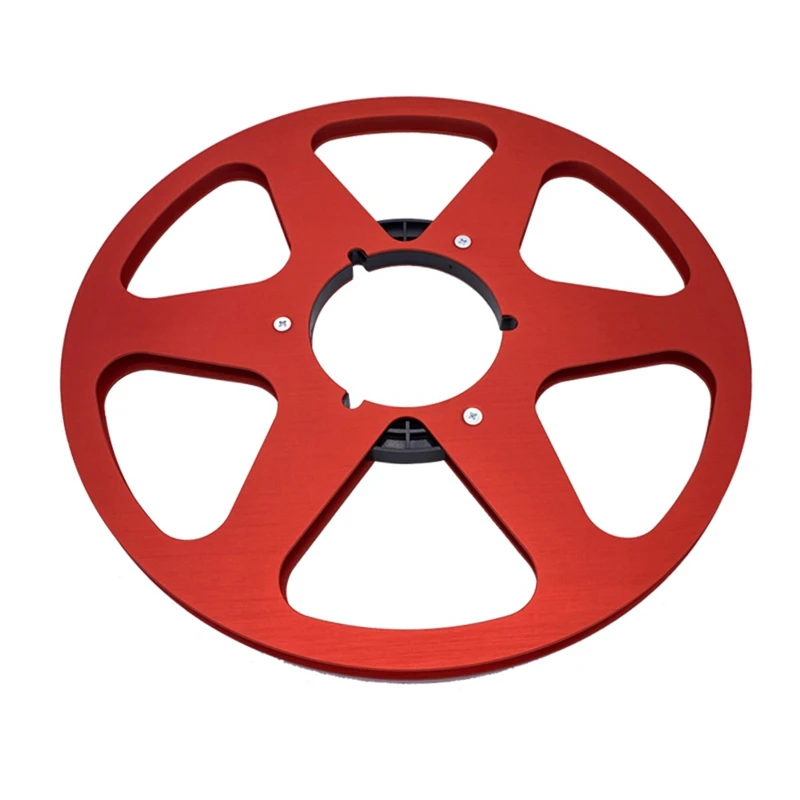 1 PCS New Analog Audio 10.5Inch X ¼Inch Metal Tape Reel Audio Aluminum Takeup Reel By Pioneer ( Red)