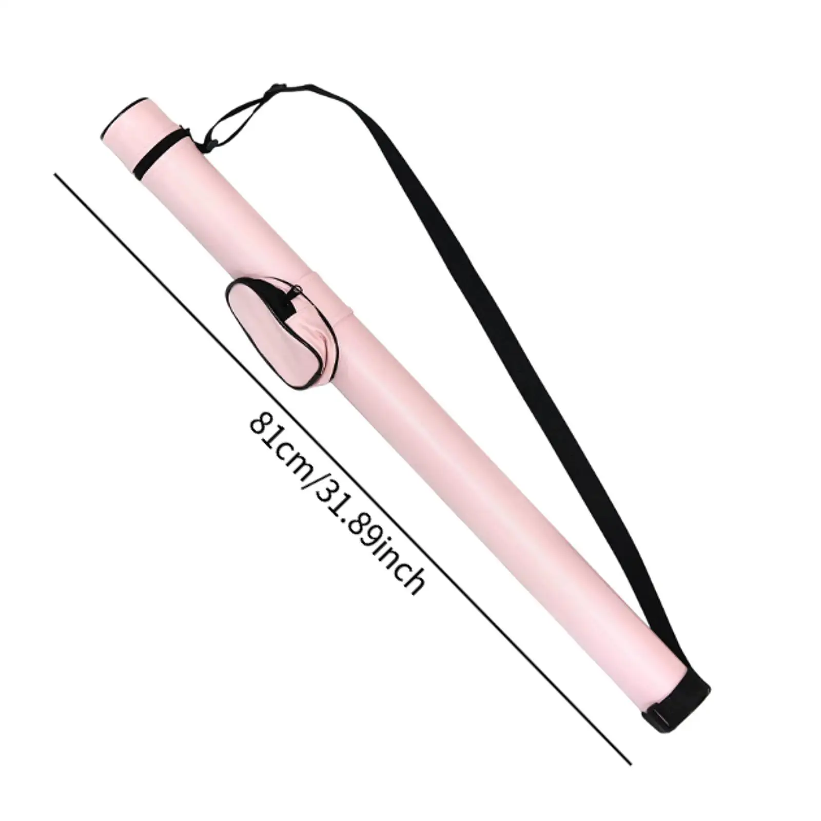 Billiard Pool Cue Case Pink Outdoor Accessories with Shoulder Strap Snooker with Zipper Billiard Pool Cue Bag for Girl Women