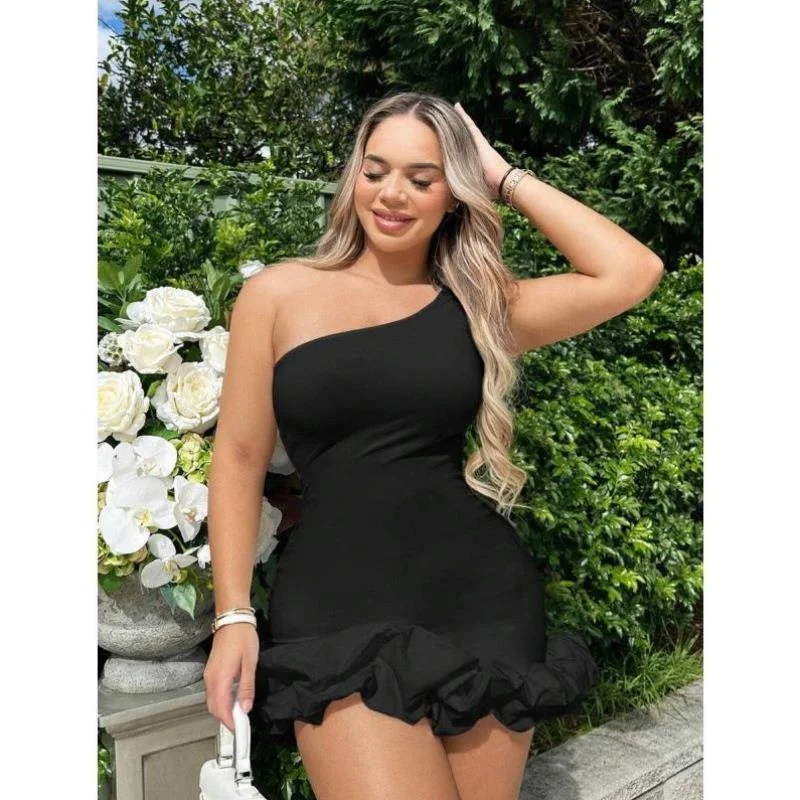 

Summer Tight Fit Gown with oulder Pleats for Dance Ocns Single oulder Sle W 2479 Cross Border Casual Sport Suit