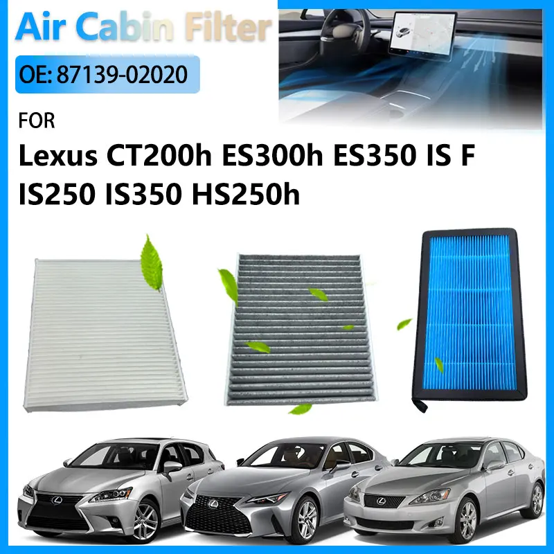 

HEPA Car Air Conditioning Cabin Filter For Lexus CT200h ES300h ES350 IS F IS250 IS350 HS250h Accessories 87139-YZZ08 72880-AJ000