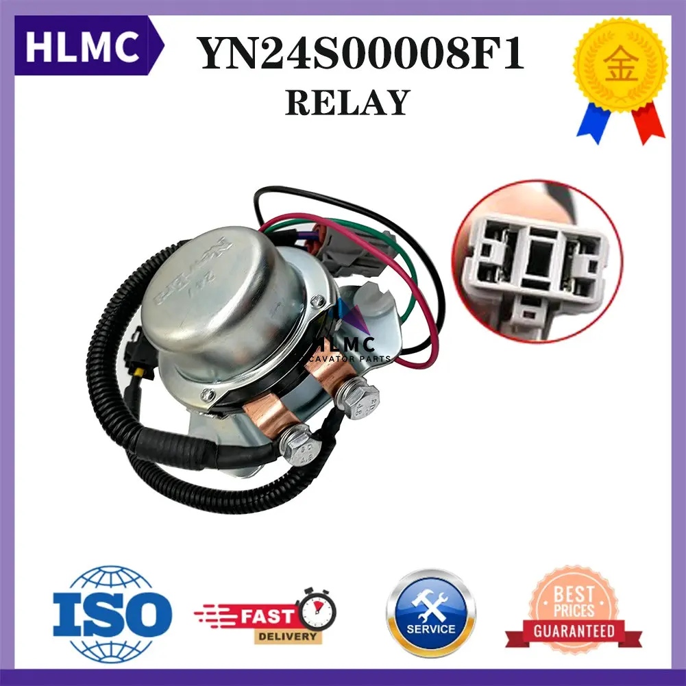 

SK200-8 SK210LC SK260LC SK330LC SK485 SK485LC Excavator Parts Battery Relay Switch YN24S00008F1 YN24S00008F2 YN24S00008F