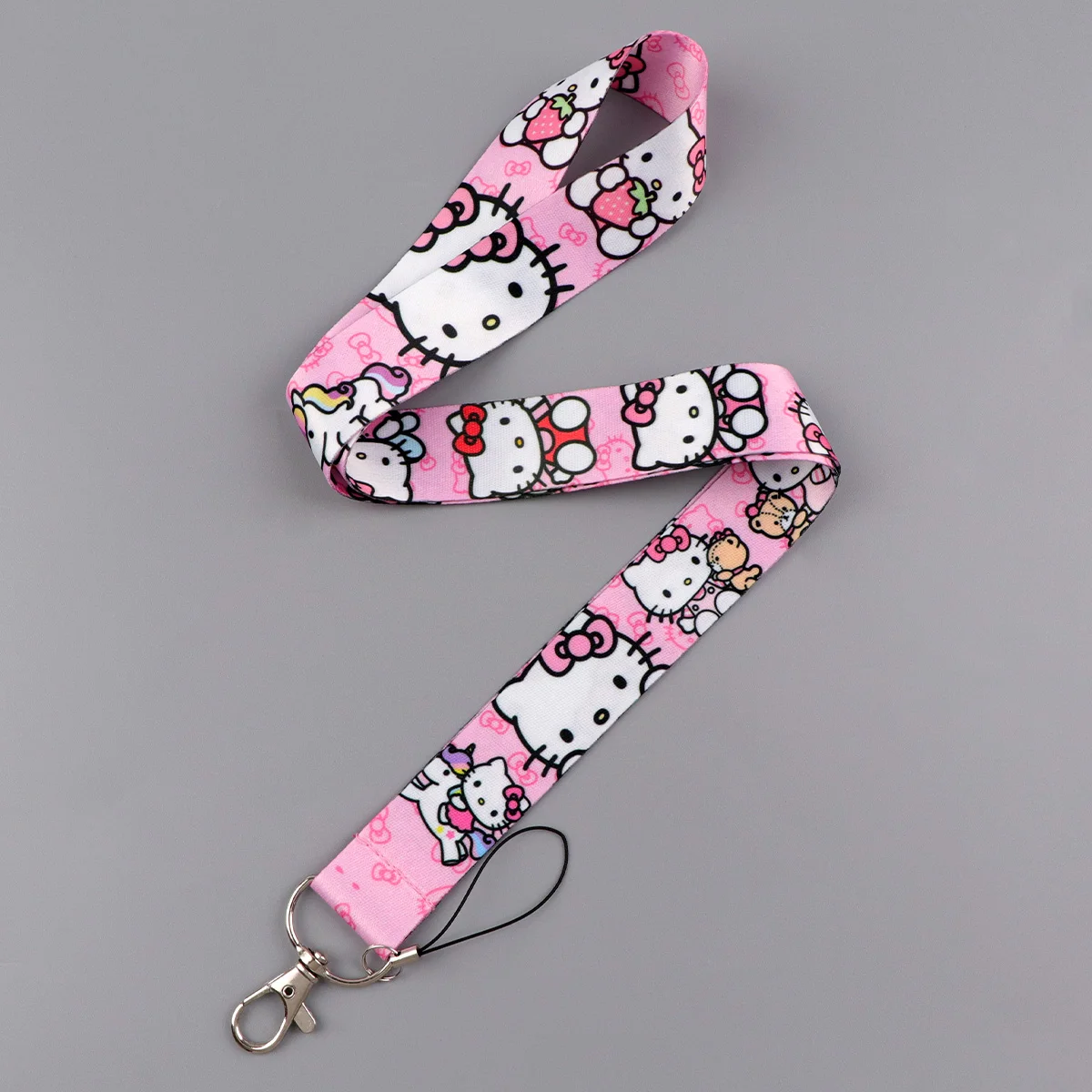 الكرتون هريرة الحبل لمفتاح الرقبة حزام الحبل بطاقة لطيف الحيوانات معرف شارة حامل مفتاح سلسلة مفتاح حامل كيرينغ هدية لمحبي