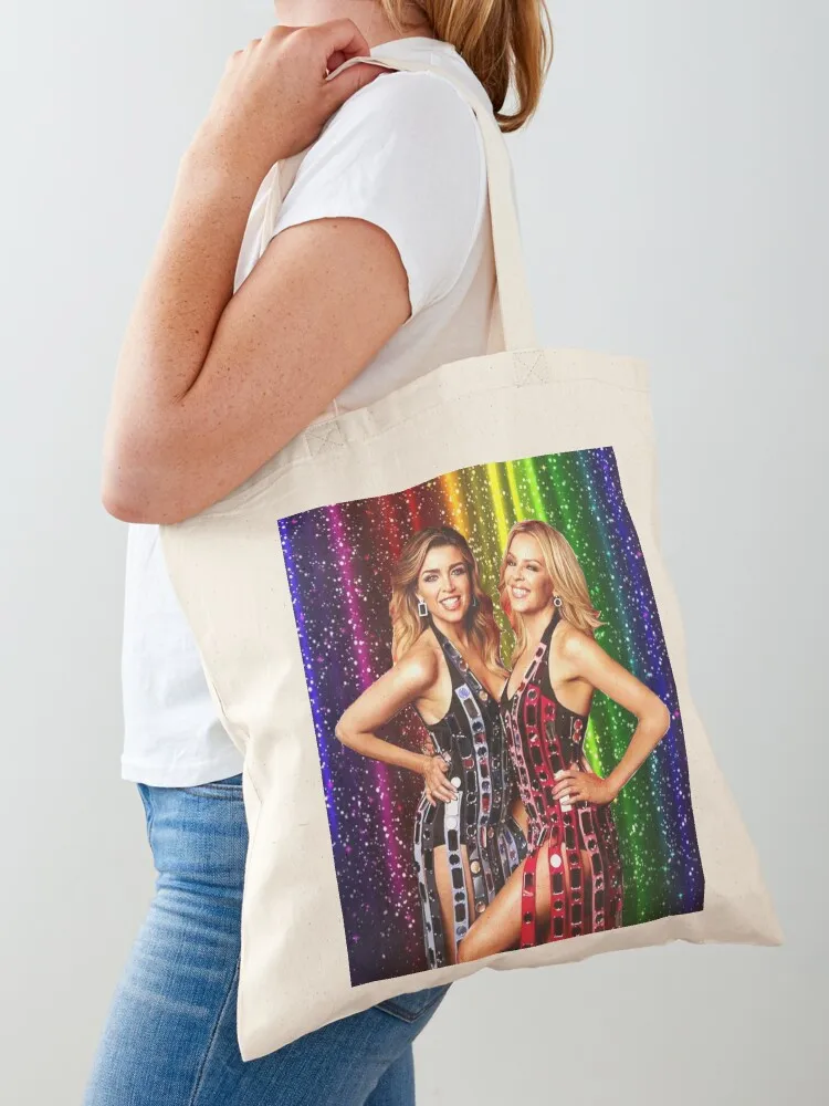 

Kylie Minogue & Dannii Minogue - 100 Degrees Summer Of Pride Tote Bag eco bag folding Candy bags Big bag Women bags