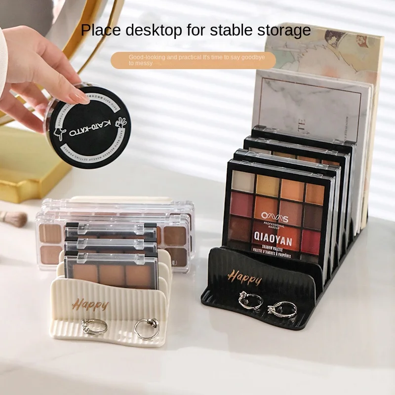 4028 Eye Shadow Plate Storage Rack Cosmetic Blush Storage Rack Color Makeup Powder Cake Box Desktop Multi-purpose Organize Shelf