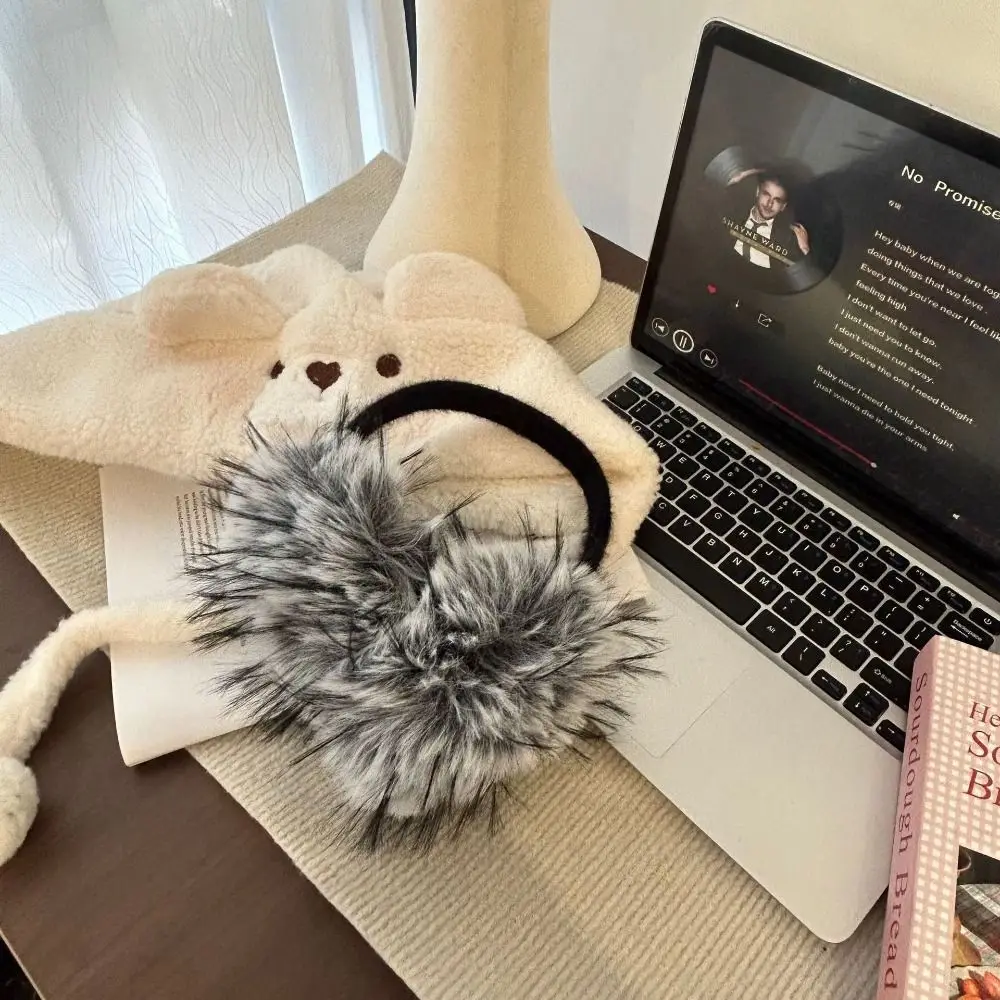 Comfortable Ear Cap Imitation Fur Earmuffs Folding Thicken Winter Earmuffs Keep Warmer Earflap Ear Mask Outdoor