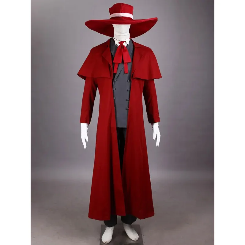 ชุดคอสเพลย์ลิลลี่ 123 นักล่าแวมไพร์ เฮลซิงก์ อัลคาร์ด ชุดเท่ห์สำหรับผู้ชาย เสื้อโค้ทยาวผ้าฝ้ายเนื้อดี ชุดคอสเพลย์ที่ดีที่สุด