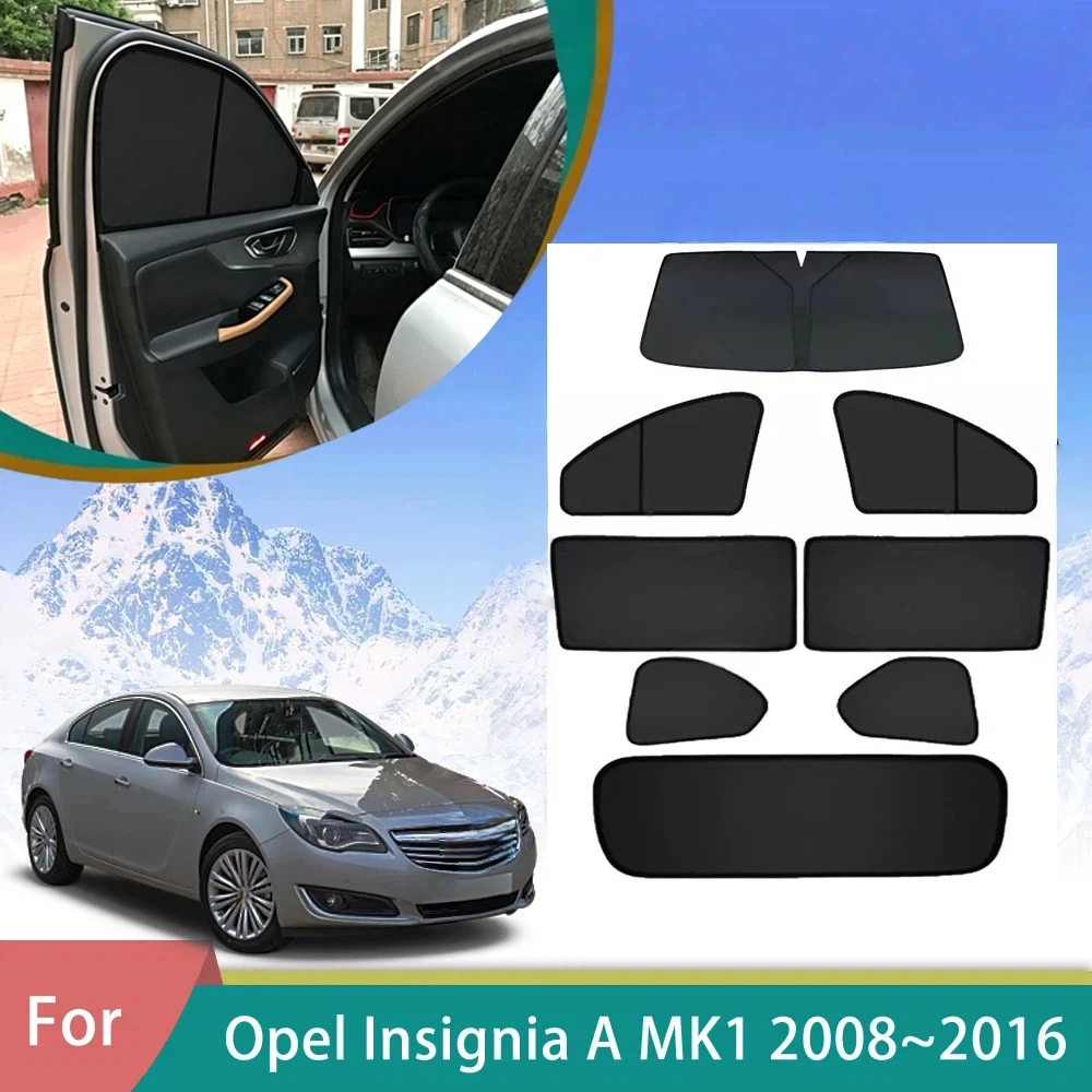 For Opel Insignia A MK1 Vauxhall Holden Buick Regal G09 2008~2016 2009 2010 Magnetic Window Curtains Sunshade Shading Privacy
