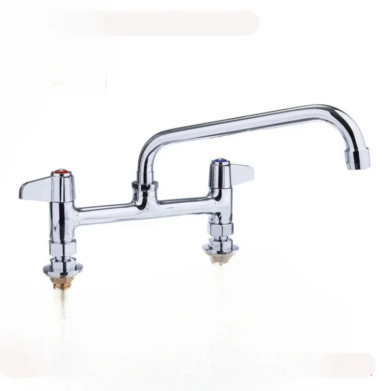 Swinging hot and cold faucet restaurant kitchen dishwashing faucet water pipe