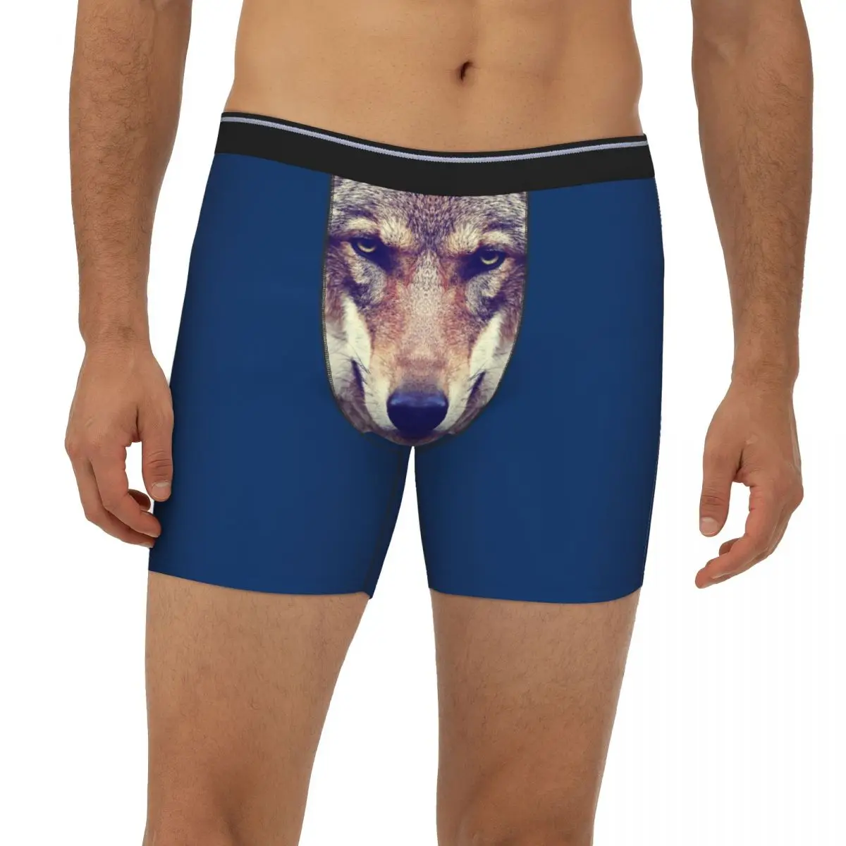 

Animal - Wolf Underpants Breathbale Panties spoof funny Male Underwear Boxer Briefs extended underwear