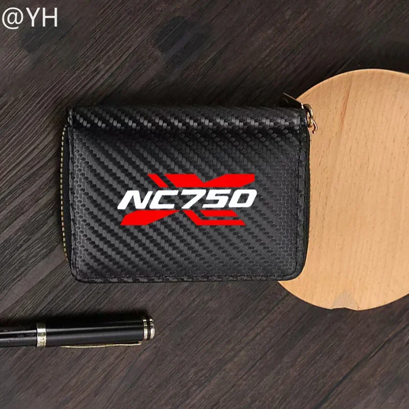 Tarjetero para motocicleta, bolsa de almacenamiento para tarjeta de identificación de conducción, cartera para HONDA NC750X NC 750X NC750 X 2014-2023