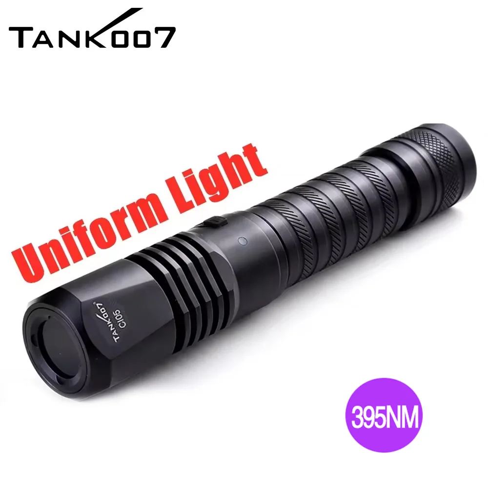 Tank007 CI05 Forensic 395nm Uniform Torch Light Aluminum CSI Blacklight Torch Oil Leak Detection LED Linterna Uv Flashlight
