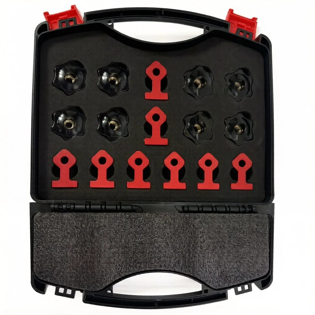 Woodworking 90 Right-Angle Positioning Clamp Set Aluminum Alloy Square + Positioning Clamps Board-Matching Auxiliary Tool