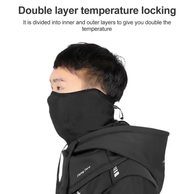 Máscara facial do velo da motocicleta, Windproof Full Face Hood, esportes ao ar livre, encapuzado, multifuncional, Riding Cap, quente, inverno