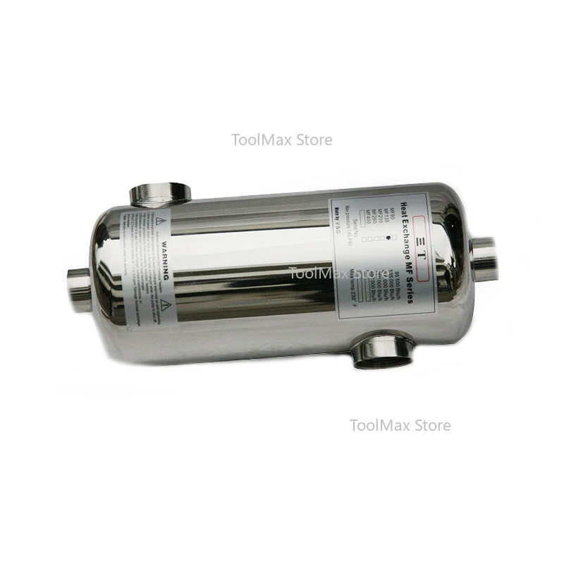 حمام سباحة سبا مبادل حراري للمياه الباردة والساخنة من الفولاذ المقاوم للصدأ ثلاثة T مبادل حراري أنبوب حمام السباحة مبادل حراري