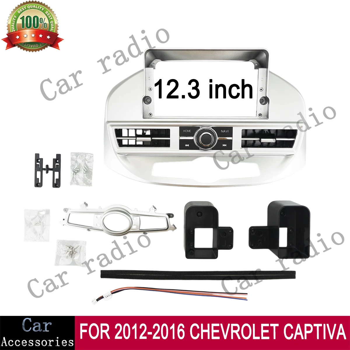 For 2012-2016 CHEVROLET CAPTIVA 12.3 Inch Car Radio Android Stereo Frame Player Head Unit Fascia Panel Dash Board Cover