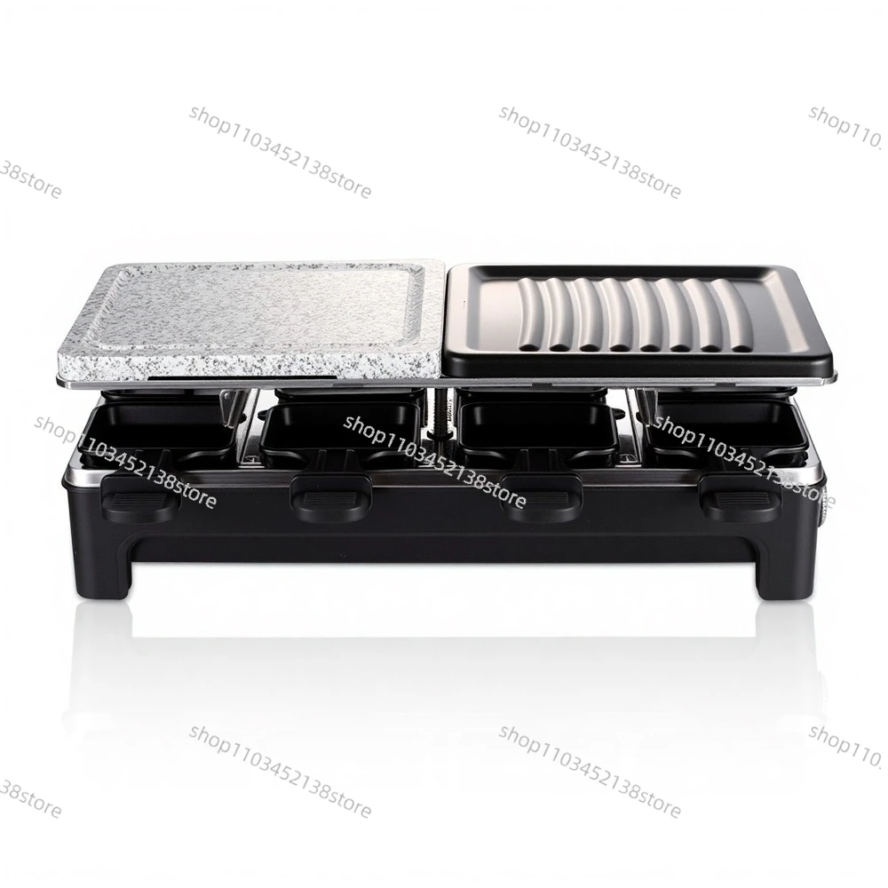 Electric Grill Household Multi-layer Pull-out Frying Pan BBQ Grill Multifunctional Electric Frying Pan