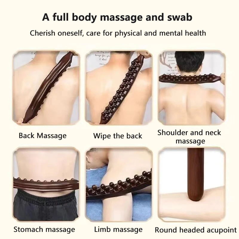 59/65 الخرز المتداول ثلاثة صفوف دبوس الجسم كله العالمي الظهر إبرة تدليك جواشا خط الدم التجريف الاسترخاء أداة العلاج