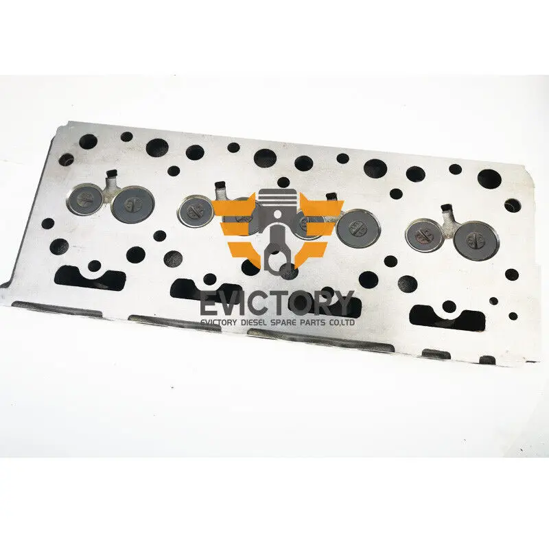 For KUBOTA V1703 V1903 engine parts piston ring cylinder head gasket kit + cylinder head assy