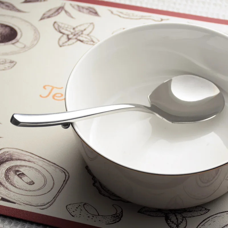 

Stainless Steel Serving Spoon Deepened Nonslip Design For Soup Buffet Home Restaurant Hotel Kitchen Large Capacity Metal