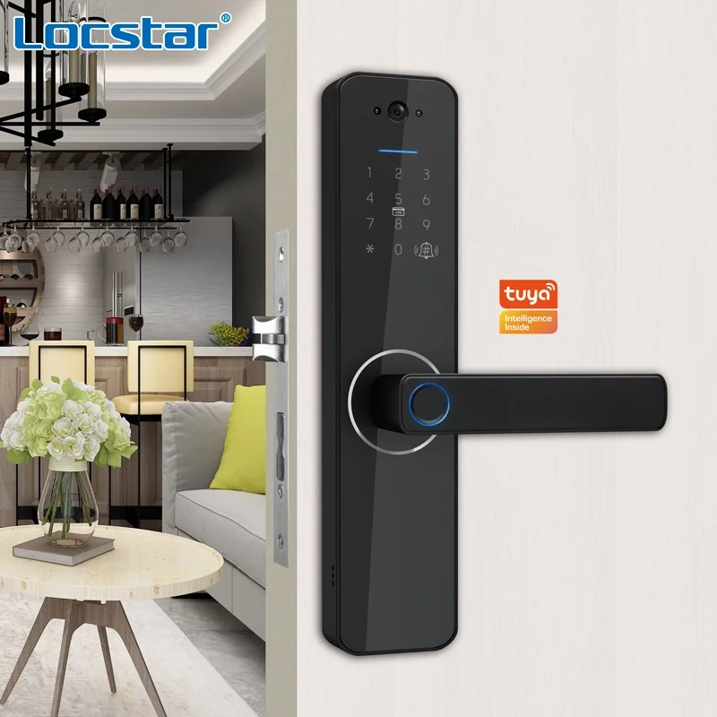 

Security Residential Electronic Lock Serure De Porte Cerradura Inteligente Para Puerta Digital Tuya Smart Door Lock With Camera
