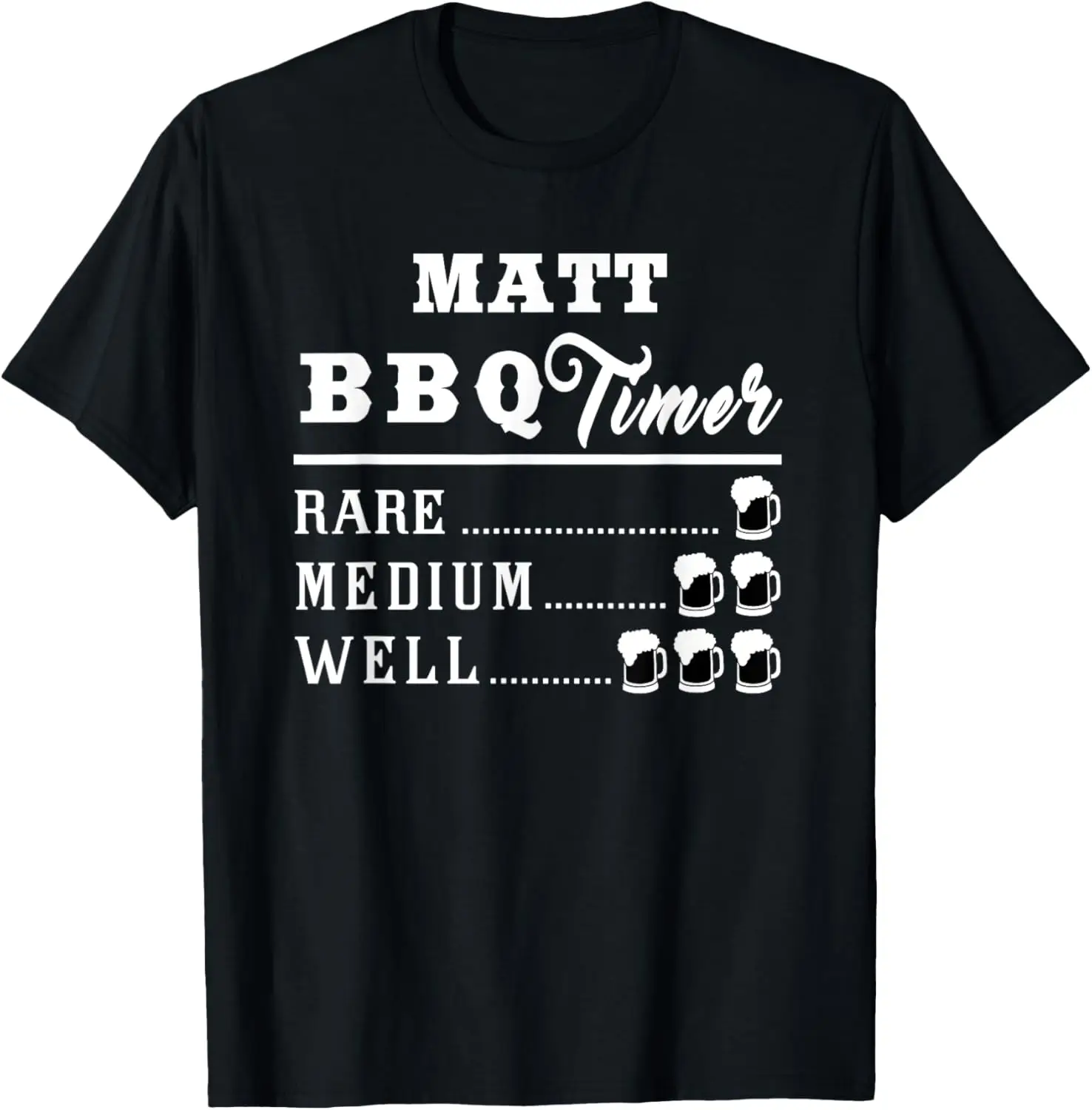 

Matt BBQ Timer Beer Drinking Funny Grilling Master