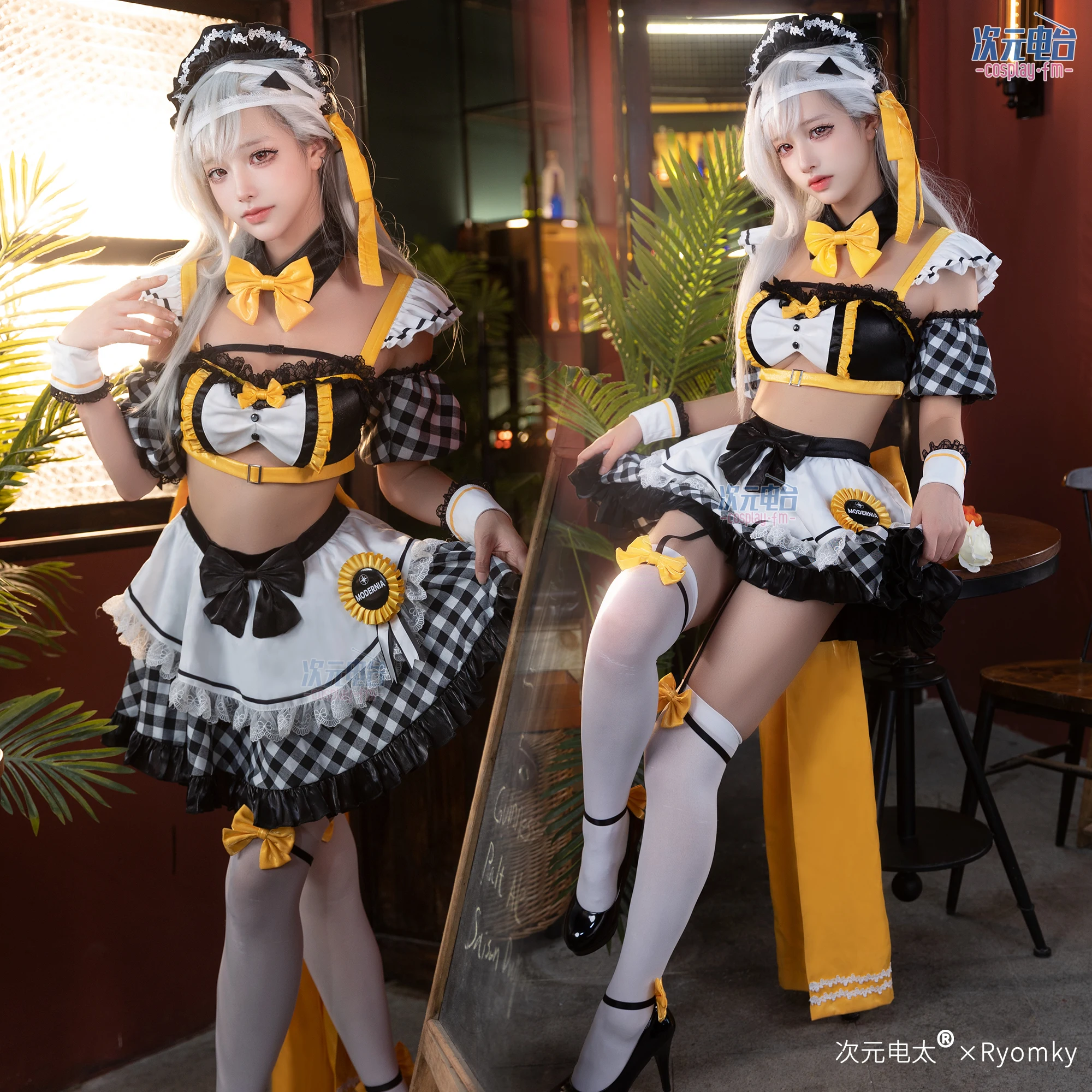 

Аниме NIKKE Modernia Marian Косплей Костюм Женский Милый Лолита Платье Горничной Костюм Фантазия Униформа Хэллоуин Карнавальная Вечеринка Одежда