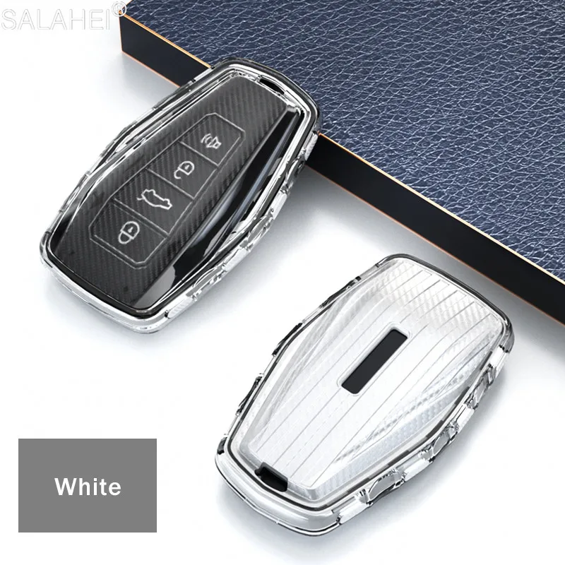 

Hot Sale Soft TPU Car Remote Key Case Cover Holder Shell For Geely Coolray 2019-2020 4 Buttons Car Styling Fob Bag Accessories