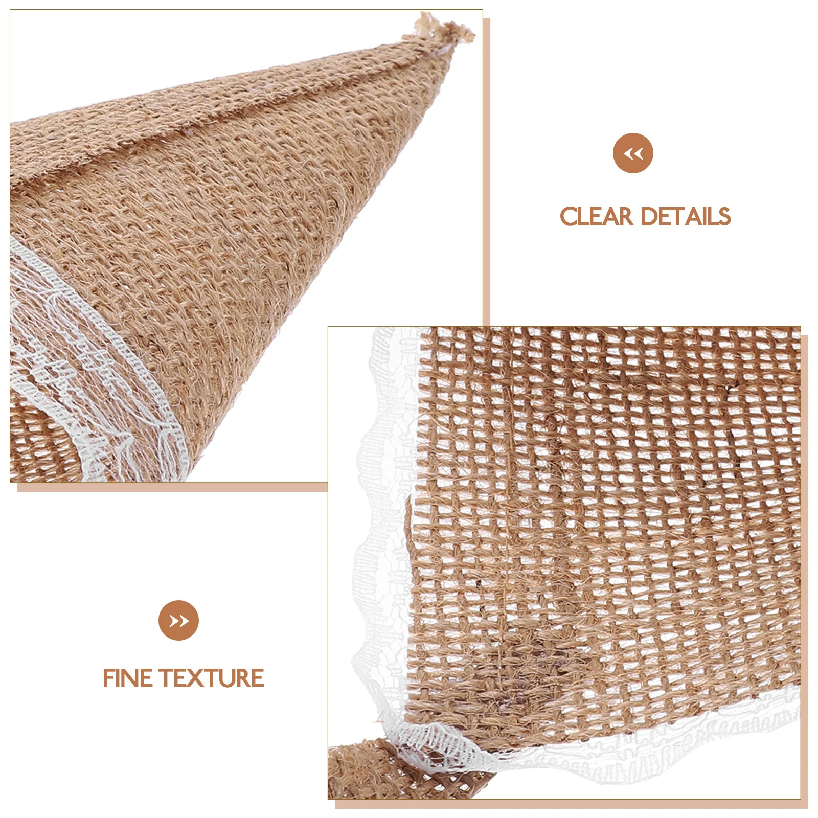 

4pcs Burlap Flower Cone Holder Decorative Bag For Wedding Birthday Party Favor Organizer Confetti Cones Cones For Weddings