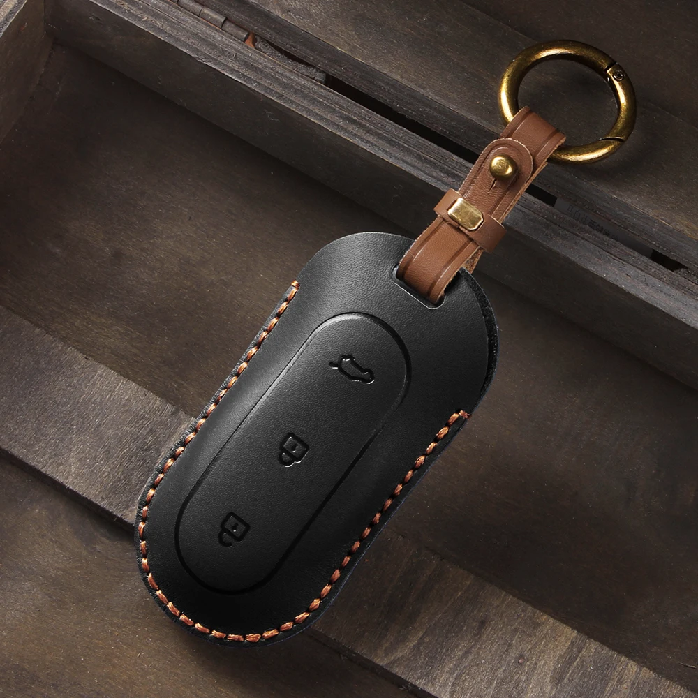 Car Key Cover Case Keyring Protective Bag for Leading Ideal One Li Auto L9 Fob Protector Keychain Accessories Car-Styling Holder