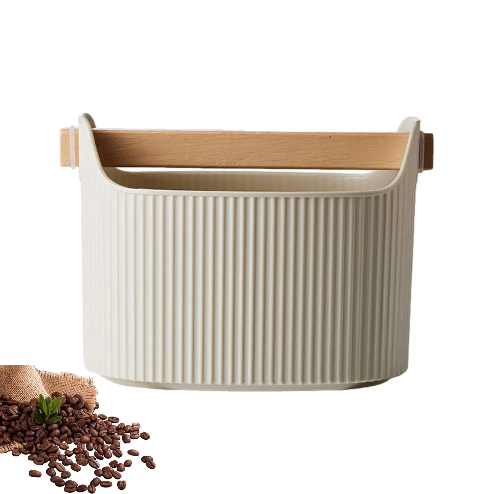 Shock-Absorbent Coffee Knock Box Espresso Dump Bin Removable Espresso Bucket 1300ml Shock-Absorbent Non-slip Grind Waste Bin