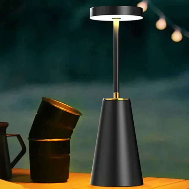 

Metal Luxury Decorations Bedside Lighting Table Lamp Wireless Charging Bedroom Environment Touch Activated Night Light